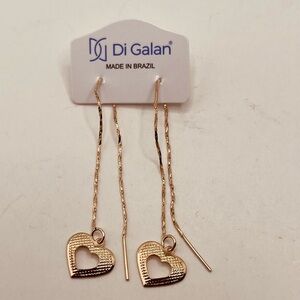 Gold filled threader earrings for women